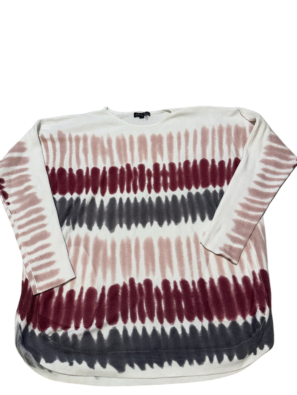 Charlie B pink / gray sweater sz XXL